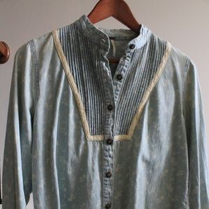 Free People Denim Button-Down